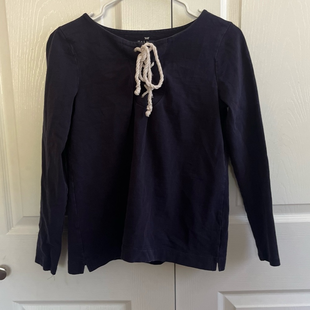 5 for $25! Talbots Navy Blouse Petite Small